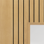 Aria Oak Laminate Fully Finished Glazed Internal Door