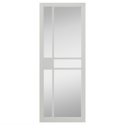 City White Clear Glazed Industrial Style Internal Door