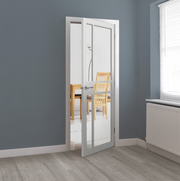 City White Clear Glazed Industrial Style Internal Door