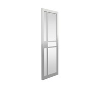 City White Clear Glazed Industrial Style Internal Door