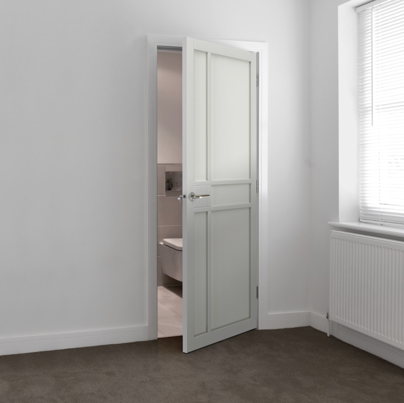 City White Industrial Style Internal Door