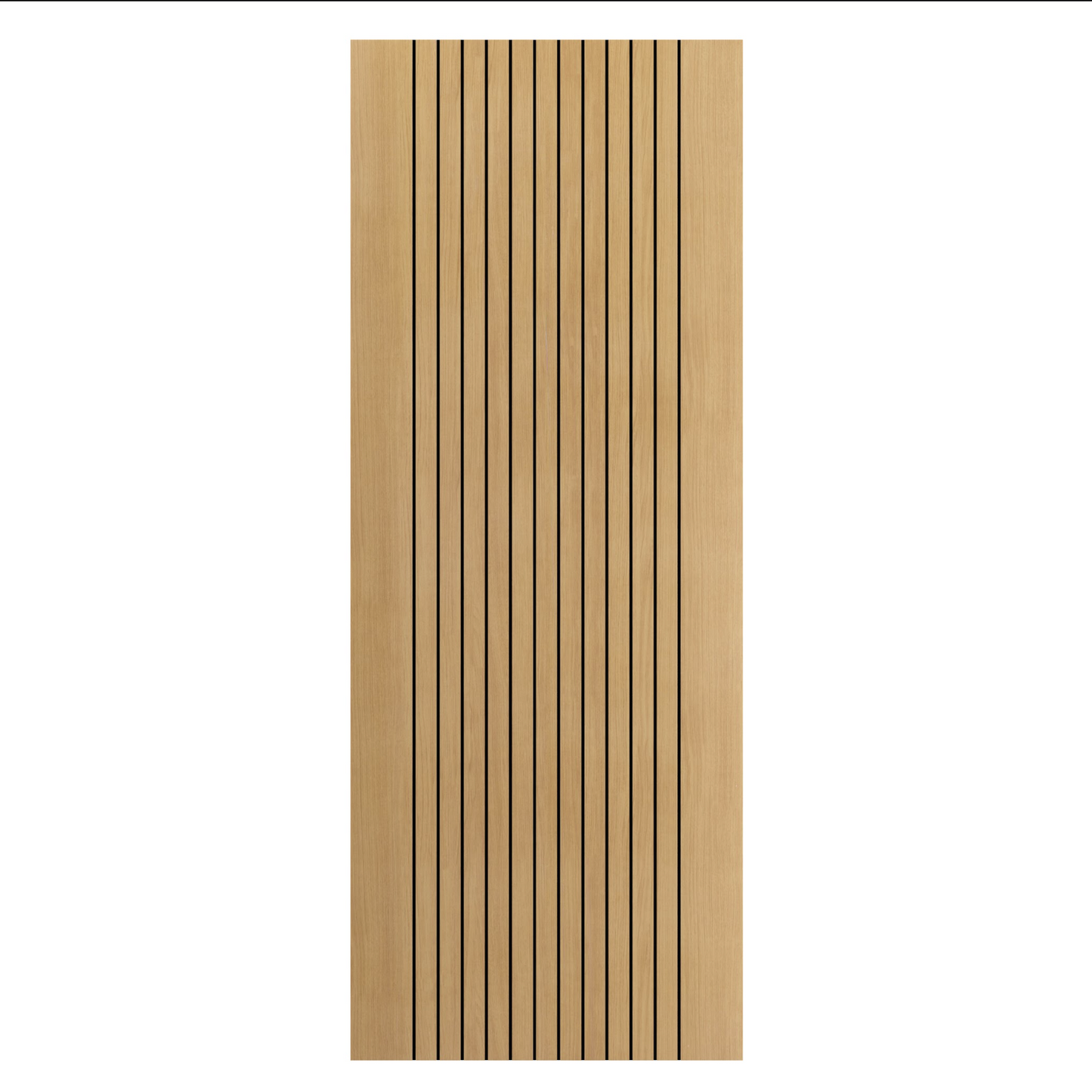 Aria Oak Laminate Fully Finished Fluted Internal Door