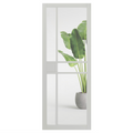 City White Clear Glazed Industrial Style Internal Door