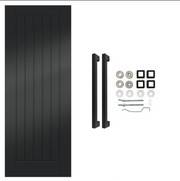 Smooth Black Fully Finished Suffolk Cottage Internal Door with Handle Pack