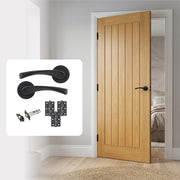 LIMITED STOCK Pre-Finished Tuscany Internal Door with Handle Pack Bundle