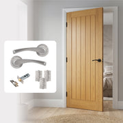 LIMITED STOCK Pre-Finished Tuscany Internal Door with Handle Pack Bundle