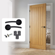 LIMITED STOCK Pre-Finished Tuscany Internal Door with Handle Pack Bundle