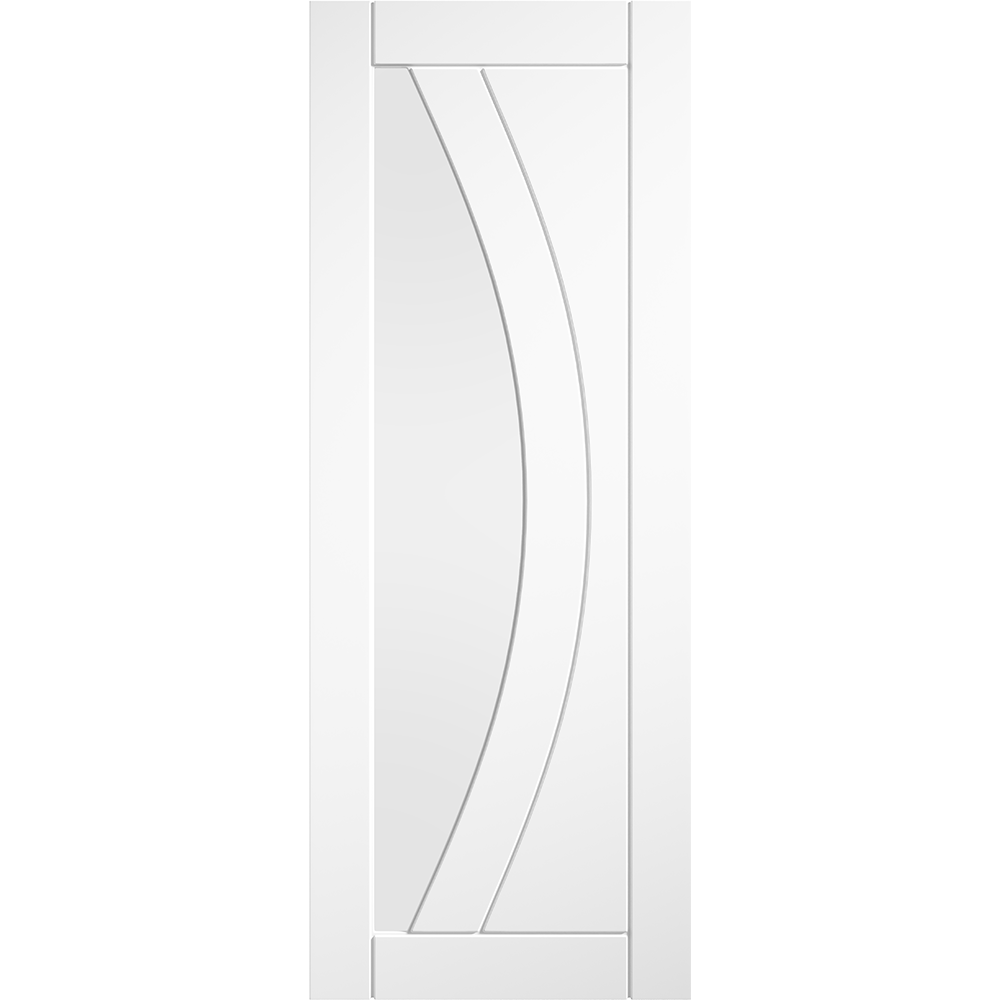 White Girona Clear Glazed Internal Door