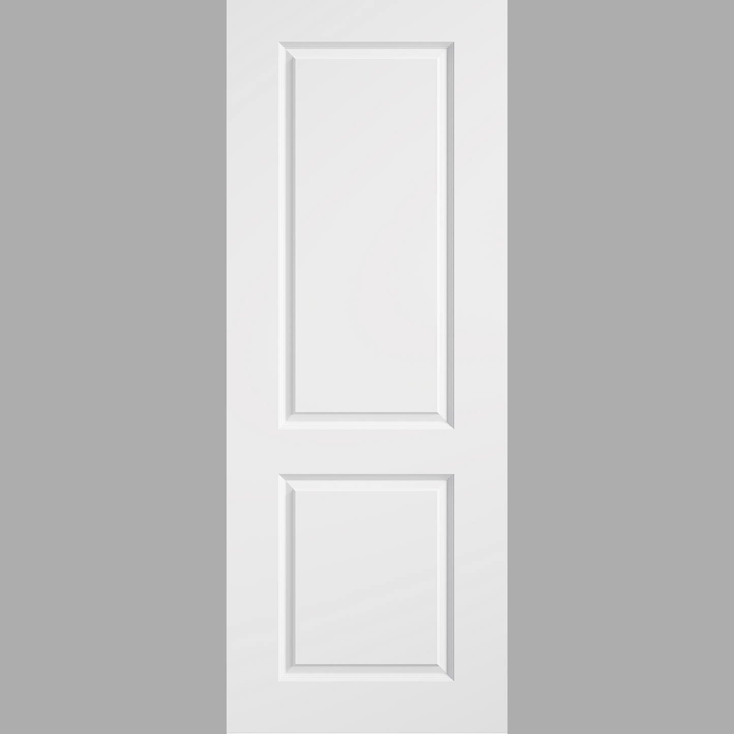 White Moulded Smooth 2 Panel Internal Door