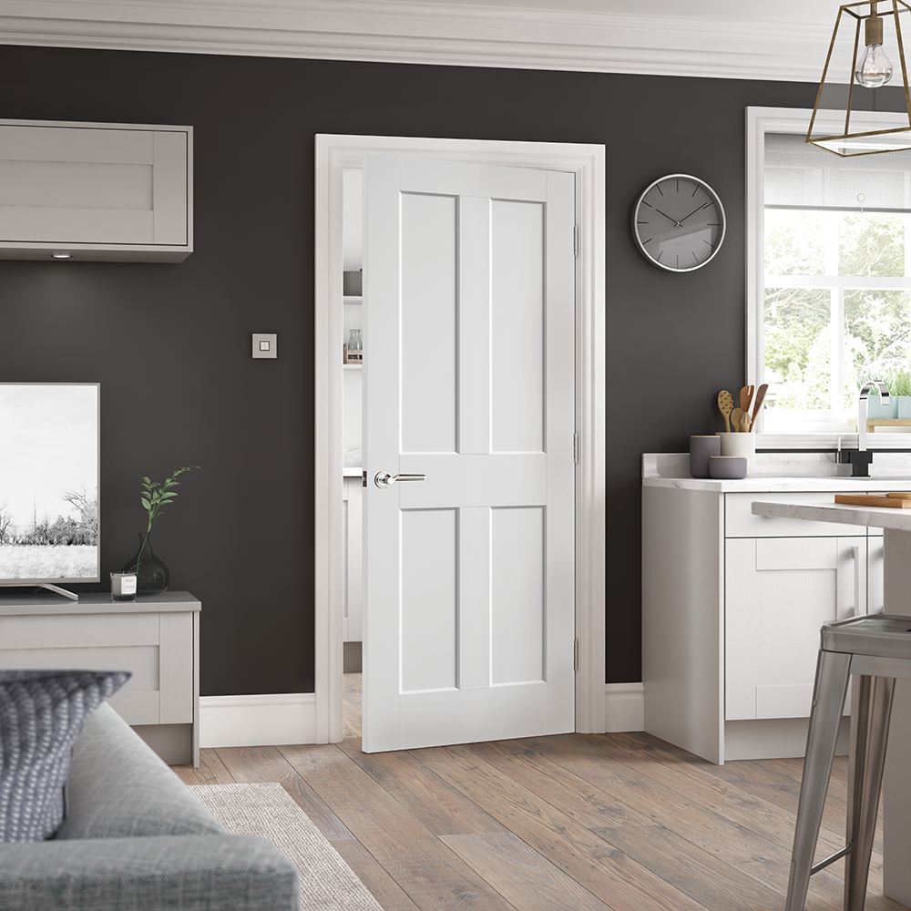 White Moulded Smooth Ashford Internal Door