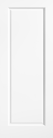 White Smooth 1 Panel Internal Door