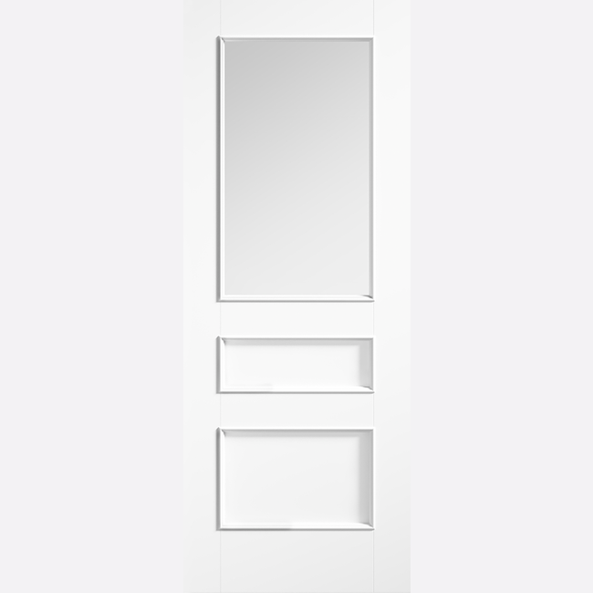 NEW White Toledo Clear Glazed Internal Door