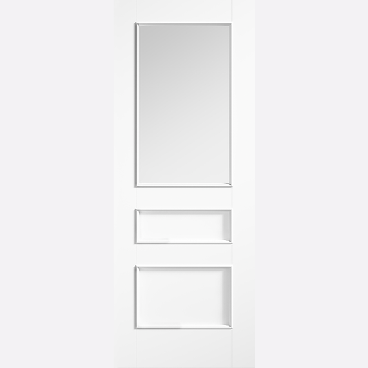 NEW White Toledo Clear Glazed Internal Door