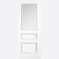 White Toledo Clear Glazed Internal Door