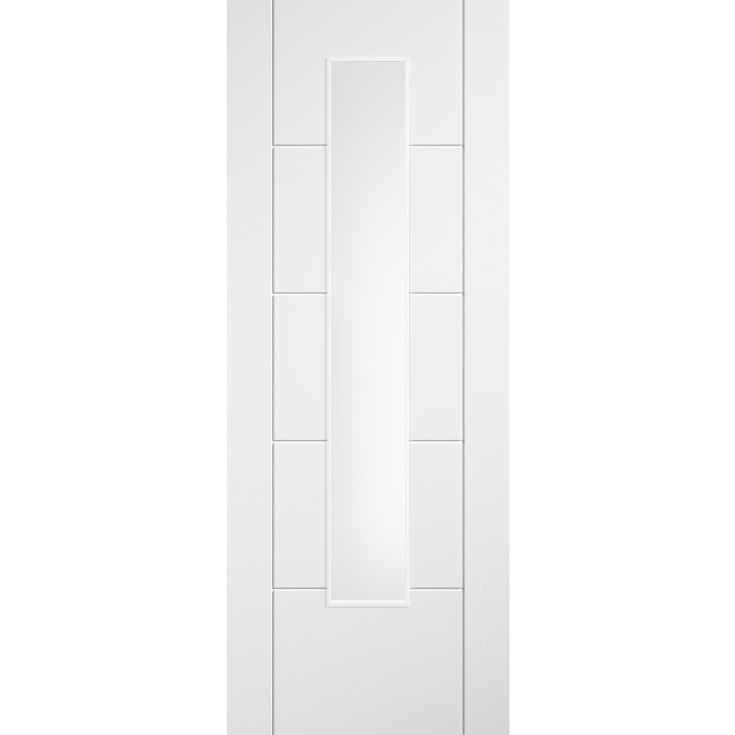 Laminate Ladder White Glazed Internal Door