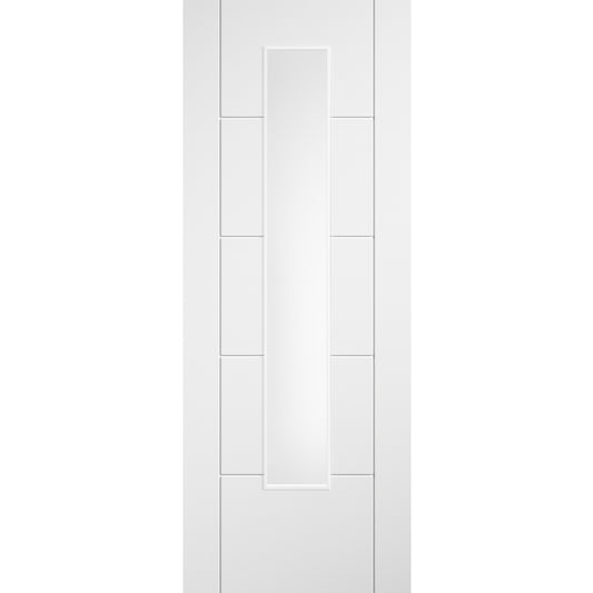 Laminate Ladder White Glazed Internal Door