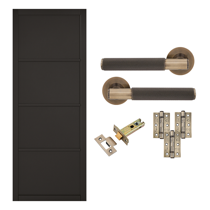 Industrial 4P Internal Door and Handle Pack Bundle