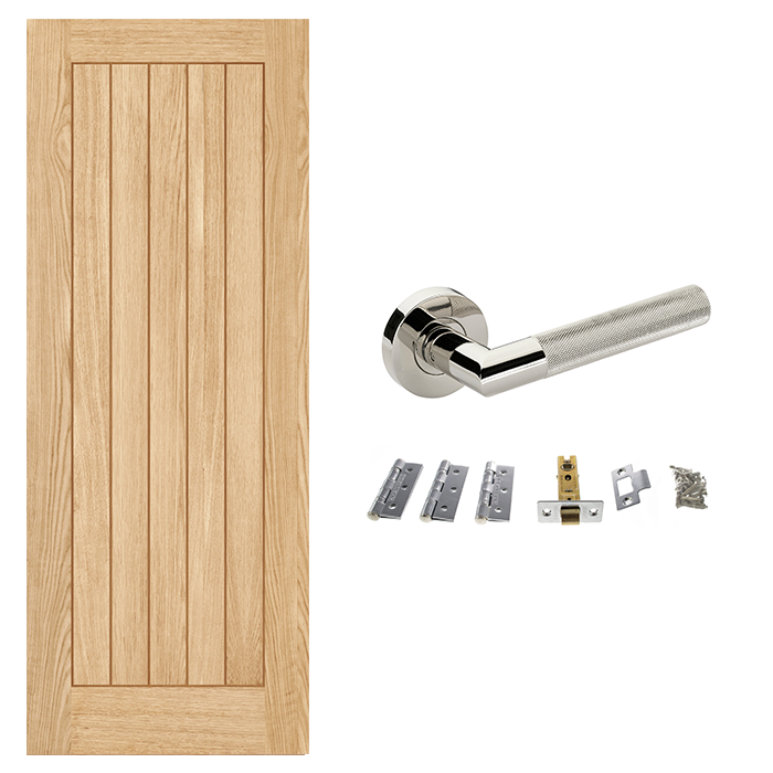 Pre-Finished Belize Internal Door & Handle Pack Bundle