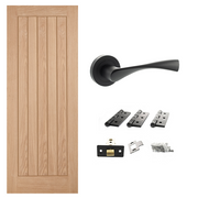 Unfinished Belize Internal Door & Handle Pack Bundle