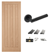 Unfinished Belize Internal Door & Handle Pack Bundle