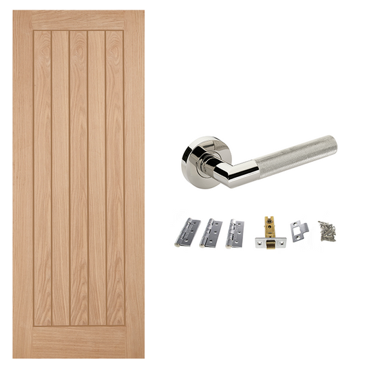 Unfinished Belize Internal Door & Handle Pack Bundle