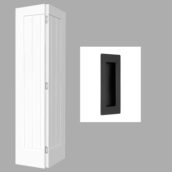 Fully Finished White Cottage Newark Bi-Fold Door with Handle Pack