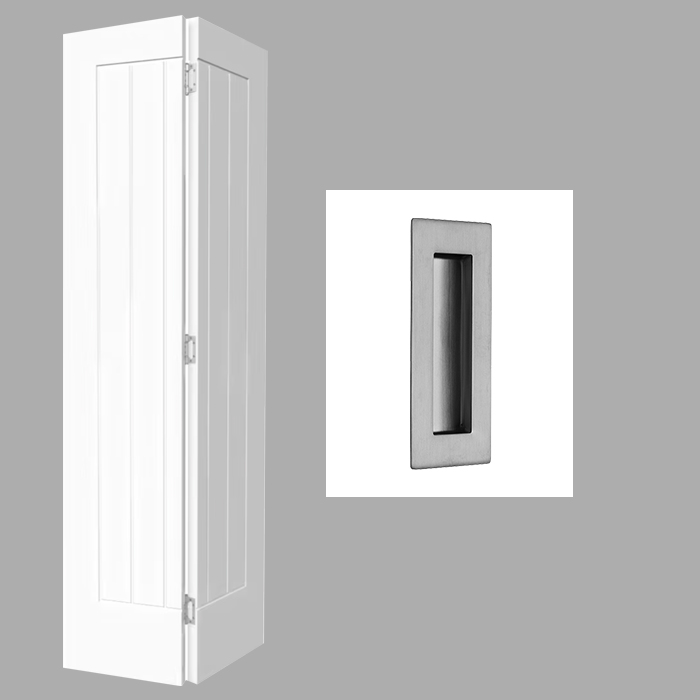 Fully Finished White Cottage Newark Bi-Fold Door with Handle Pack