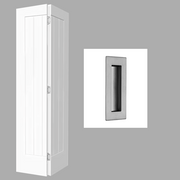 Fully Finished White Cottage Newark Bi-Fold Door with Handle Pack