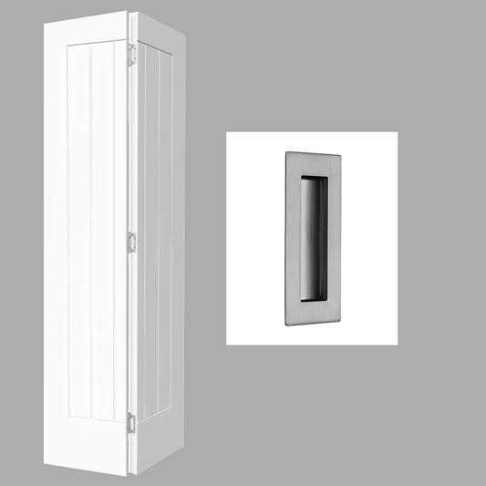 Fully Finished White Cottage Newark Bi-Fold Door with Handle Pack