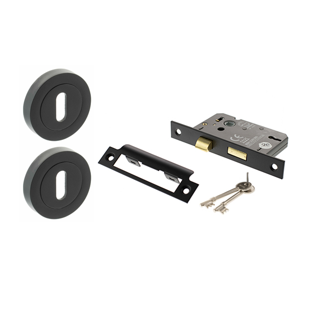 Key Sashlock Privacy Pack for FD30 - Round Rose