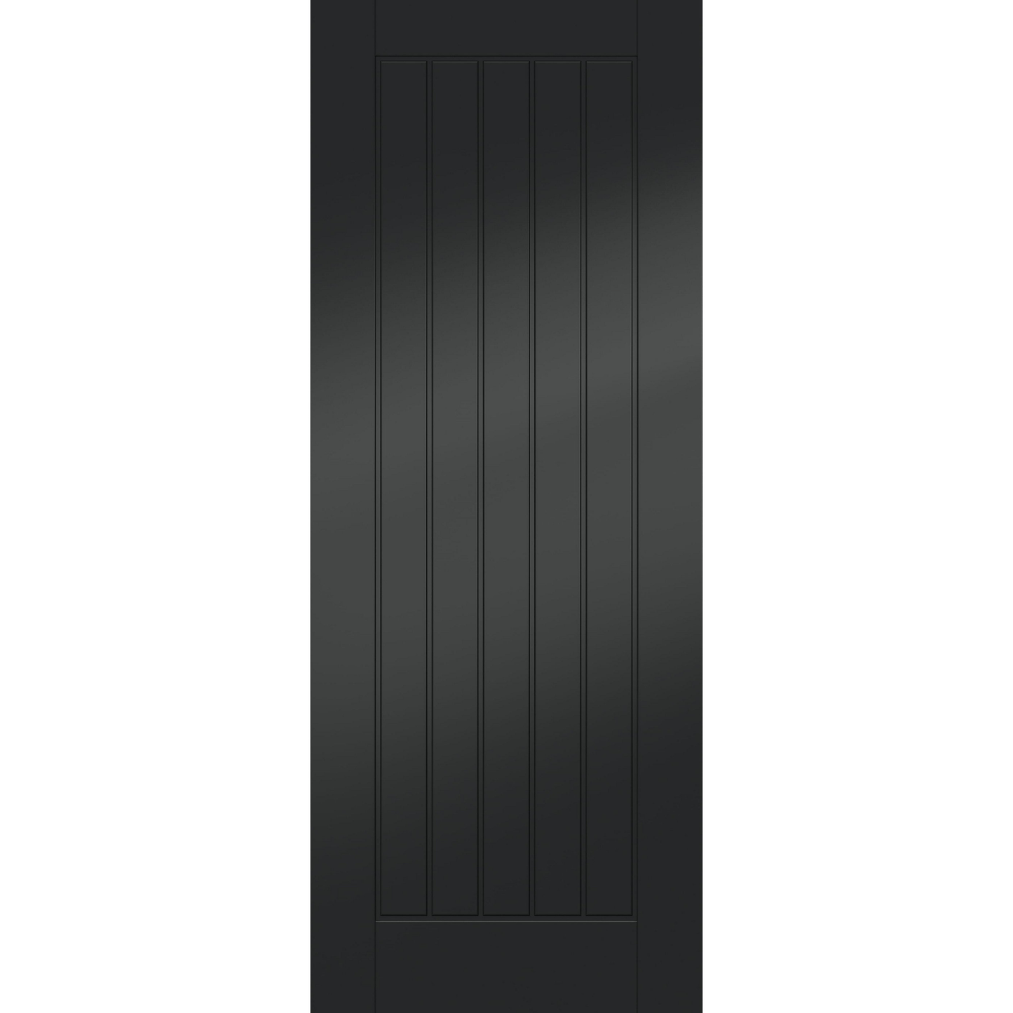 Smooth Black Fully Finished Suffolk Cottage Internal Door