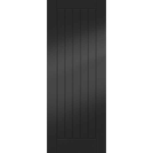 Smooth Black Fully Finished Suffolk Cottage Internal Door
