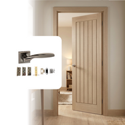 Pre-Finished Blonde Oak Mexicano Internal Door with Handle Pack