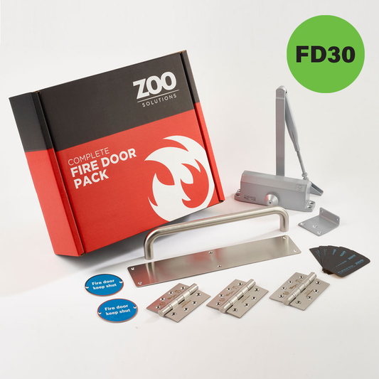 ZOO Hardware Architectural FD30 Fire Door Pack - Corridor Kit