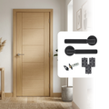 Fully Finished Cotswold 5P Oak Internal Door with Handle Pack