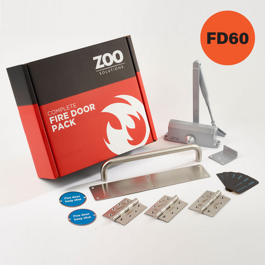 ZOO Hardware Architectural FD60 Fire Door Pack - Corridor Kit