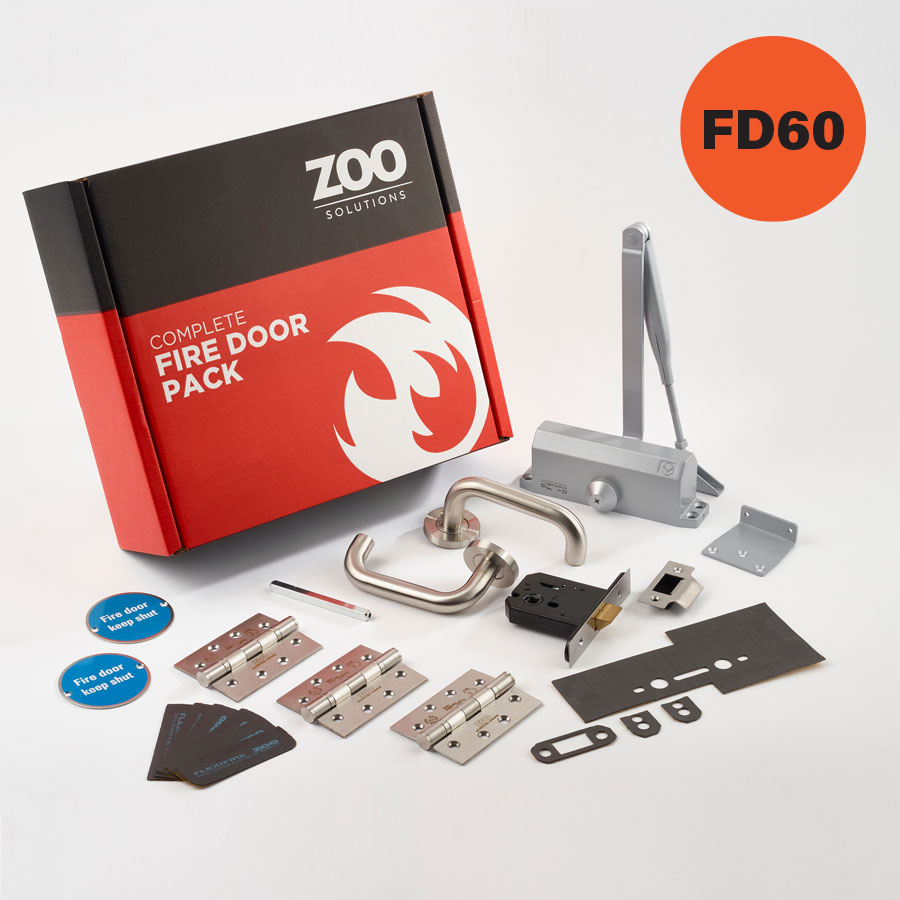 ZOO Hardware Architectural FD60 Fire Door Pack - Lever Handle Kit