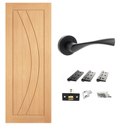 Pre-Finished Girona Internal Door & Handle Pack Bundle