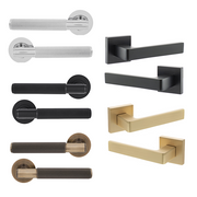 Smooth Black Fully Finished Suffolk Cottage Internal Door with Handle Pack