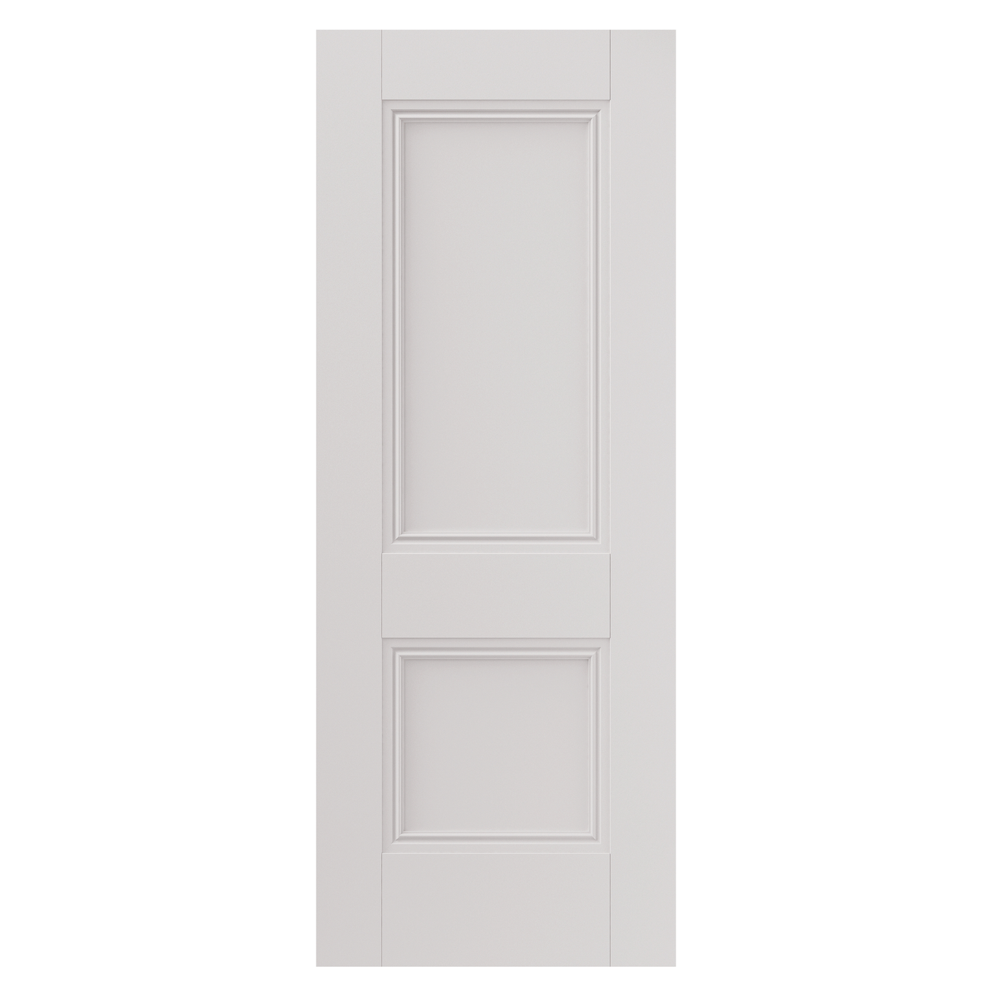 White Primed Hardwick 2P with Decorative Mouldings Internal Door