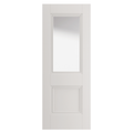 White Primed Hardwick Clear Glazed with Decorative Mouldings Internal Door