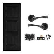 Fully Finished Solid Core Laminated Kedleston Internal FD30 Fire Rated Door with Handle Bundle