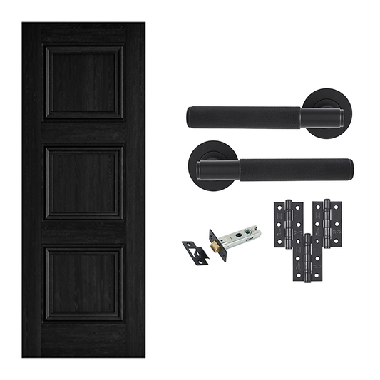 Fully Finished Solid Core Laminated Kedleston Internal Door with Handle Bundle