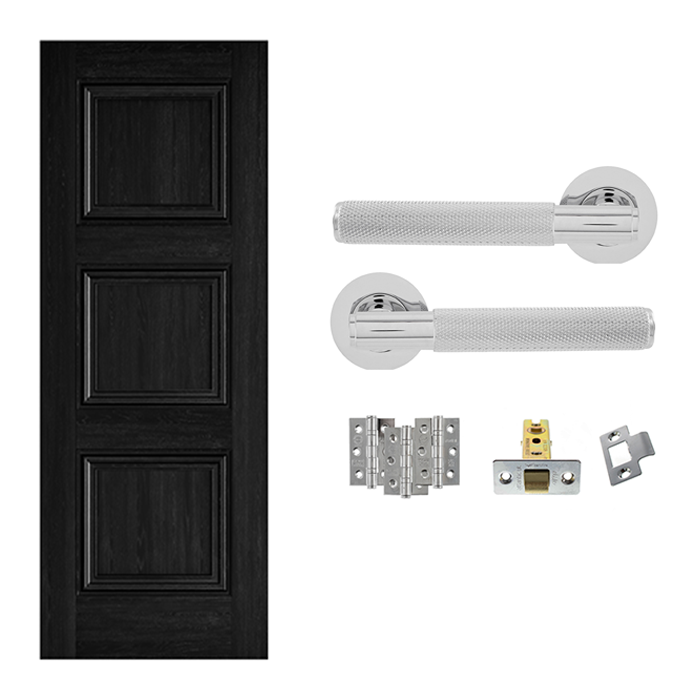 Fully Finished Solid Core Laminated Kedleston Internal FD30 Fire Rated Door with Handle Bundle