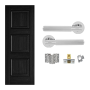 Fully Finished Solid Core Laminated Kedleston Internal FD30 Fire Rated Door with Handle Bundle
