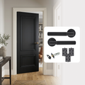 Fully Finished Black Laminate Lyon Internal Door with Handle Pack