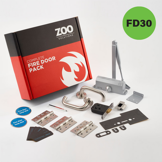 ZOO Hardware Architectural FD30 Fire Door Pack - Lever Handle Kit