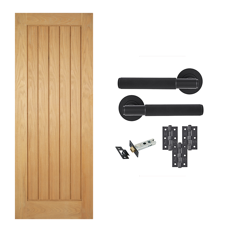 CLEARANCE 78x33" Pre-Finished Mexicano Internal Doors with Handle Pack