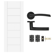 White Pre-Finished 7P Internal Doors with Handle Packs