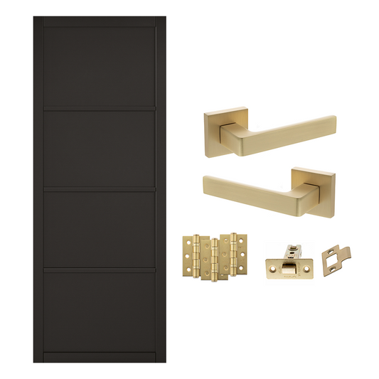 Industrial 4P Internal Door and Handle Pack Bundle